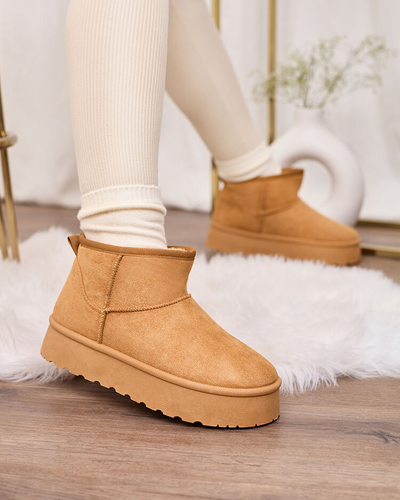 Royalfashion Brown women's platform snow boots Ersinella