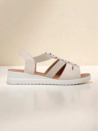 Royal Fashion Women's Sora Low Wedge Sandals