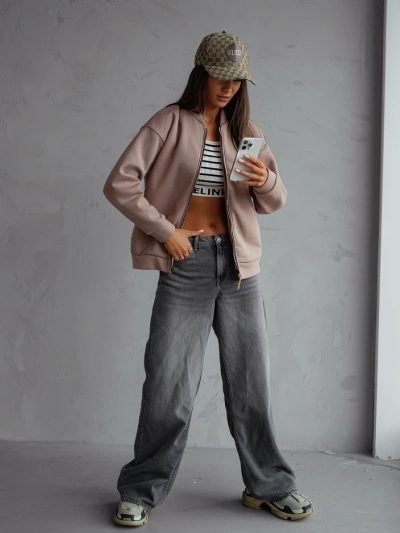 Royalfashion Lukustatud bomber jope