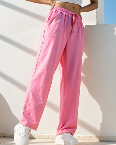 Royalfashion Cotton straight women's fabric pants