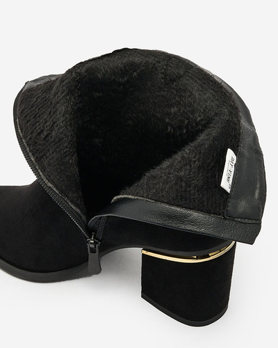 Royalfashion Black women's boots on a post Estrate