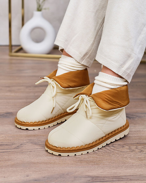 Royalfashion Naiste liibuvad lumesaapad beeži värvi Nevonsis