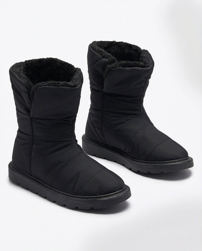 Luna Elegante Winter Ankle Boots in Black