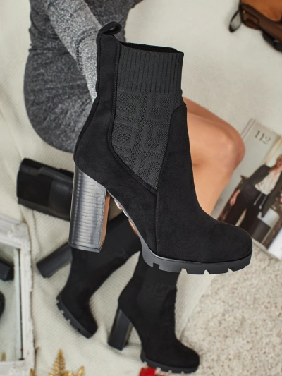 Женские ботильоны Vansoria из эко-замши на каблуке