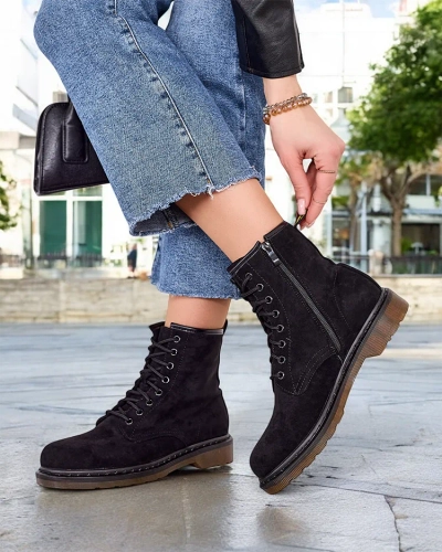 Royalfashion Women's lace-up ankle boots Rullo