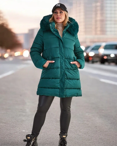 Royalfashion Naiste tikitud talvejope