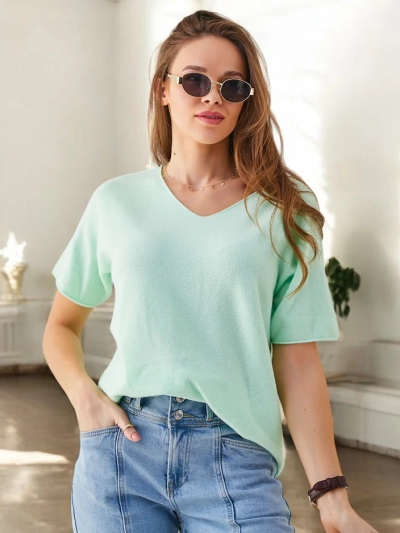 Royalfashion Õhuke naiste sviiter lühikeste varrukatega