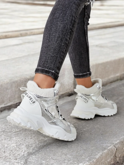 Royalfashion Kvinnors Sneakers med Varm Fodring Pieco