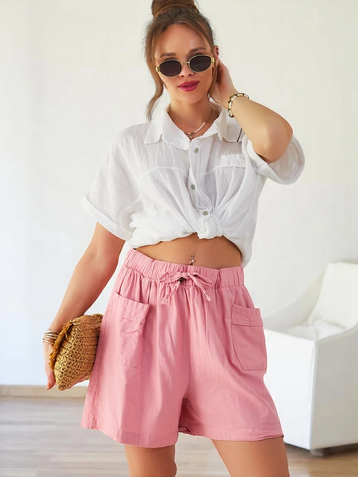 Royalfashion puuvillased naiste lühikesed püksid