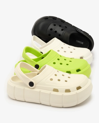 Royalfashion Neoonrohelised naiste flip-flopsid aetud kaunistustega Mightty