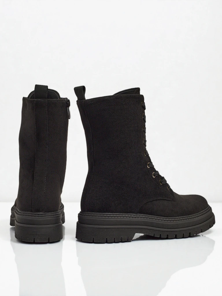 Women's Eco-Suede Worker Boots Molistea