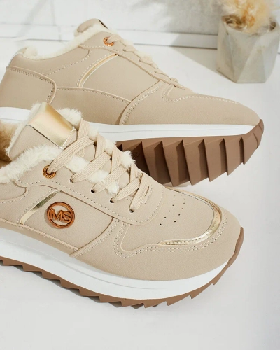 Royalfashion Warmed women's sneakers with fur Boris