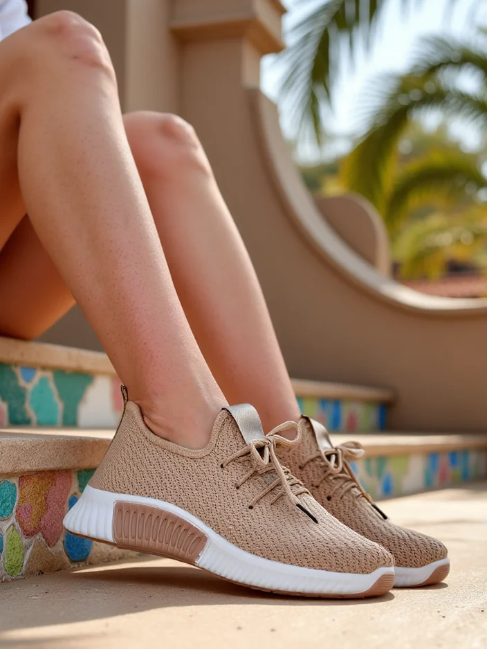 Royalfashion Женские тканевые спортивные кроссовки Vobbu