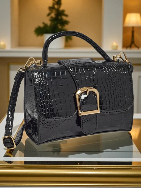 Patent Faux Leather Small Women's Handbag Orlina