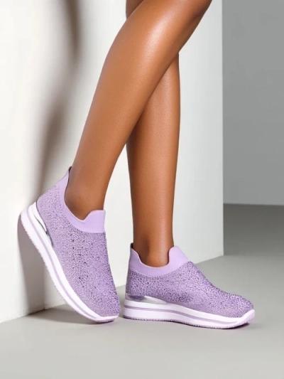 Royalfashion Slip-on naiste spordijalatsid sädelustega Adeq