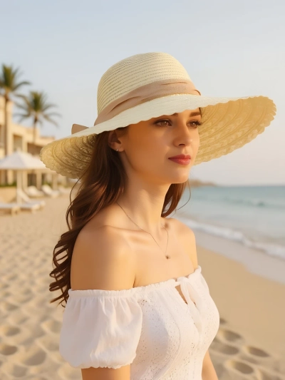 Royalfashion Соломенная женская шляпа Mira Flare