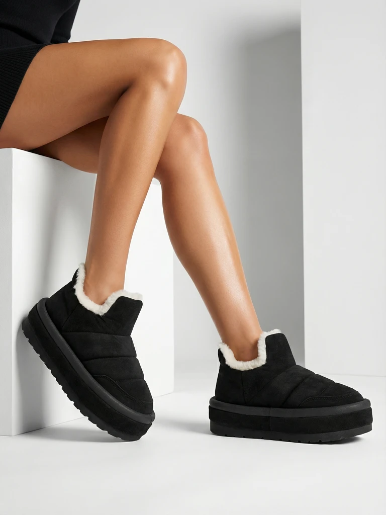 Royalfashion Naiste Zoeno lühikesed saapad a'la lumesaapad