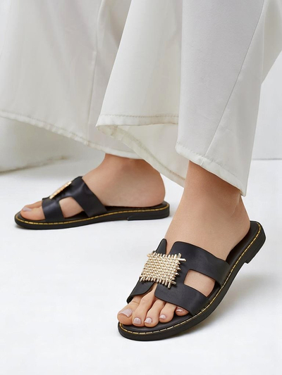 Royalfashion женские украшенные шлёпанцы Crattes