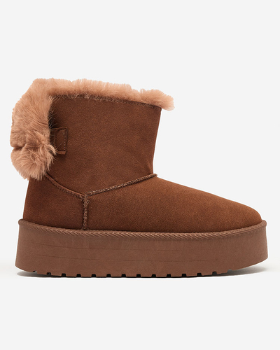 Royalfashion Women's boots a'la snow boots in brown Goroggo