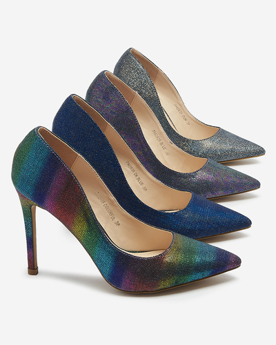 Graafiitne hologrammiga naiste stilettpumpad Soddo-jalatsid