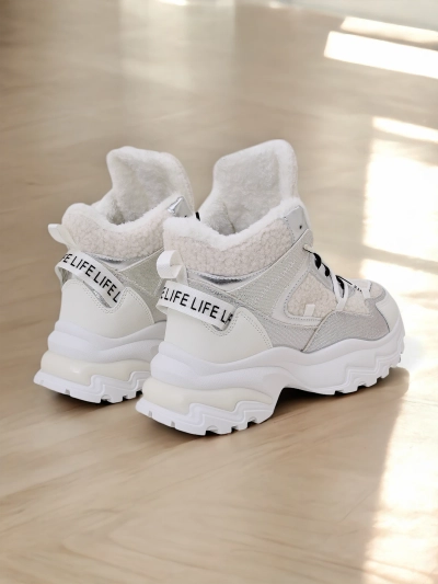 Royalfashion Kvinnors Sneakers med Varm Fodring Pieco