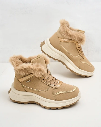 Royalfashion Warmed women's sneakers with fur Mofell