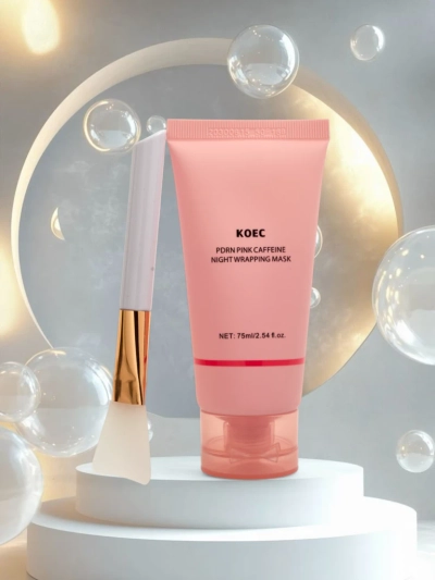 Маска для лица PDRN с кофеином - увлажняющая, лифтинговая с кисточкой на ночь
