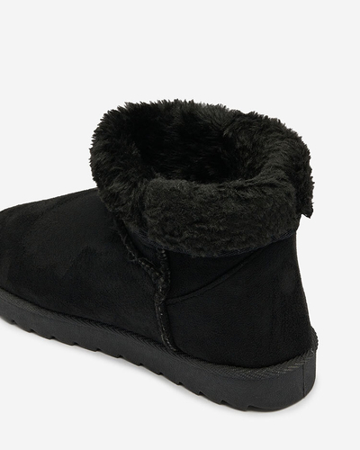 Royalfashion Women's boots a'la snow boots in black color Aener