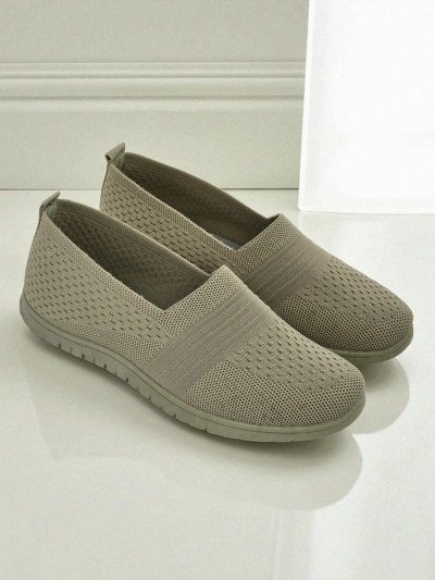 Gaia Verde naiste mokassiinid – mugavad rohelised kangast kingad madala kontsaga