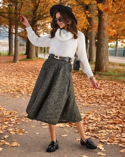 Royalfashion Women's midi skirt