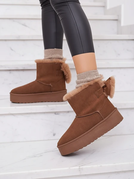 Royalfashion Women's boots a'la snow boots in brown Goroggo