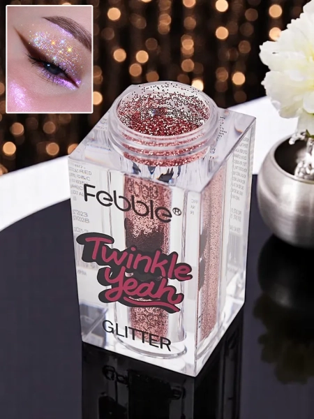 Twinkle Yeah Light Pink Face and Body Glitter