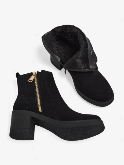 Women's Arshena Faux Suede Heeled Ankle Boots