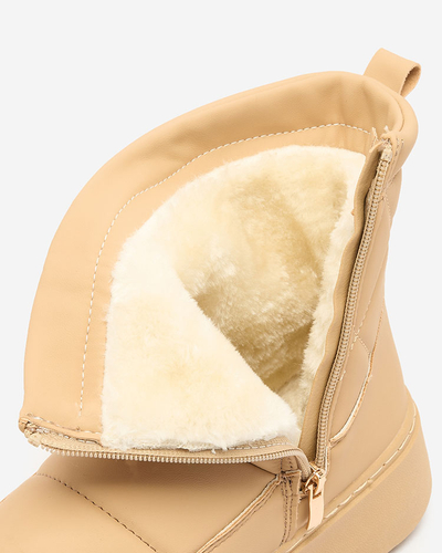 Royalfashion Light brown women's boots a'la snow boots Kacecica