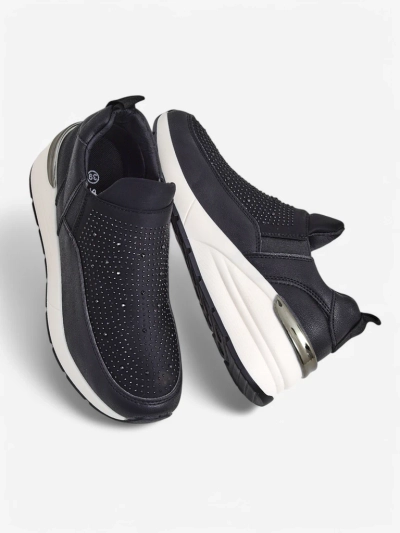 Royalfashion Slip-on women's sports shoes with rhinestones Elera