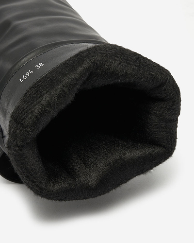 Royalfashion Mustad naiste saapad peidetud ankruga Dibisad