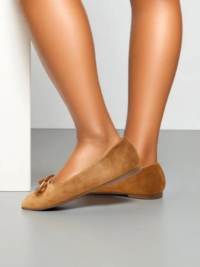 Royalfashion Women's ballet flats with a bow Cocar