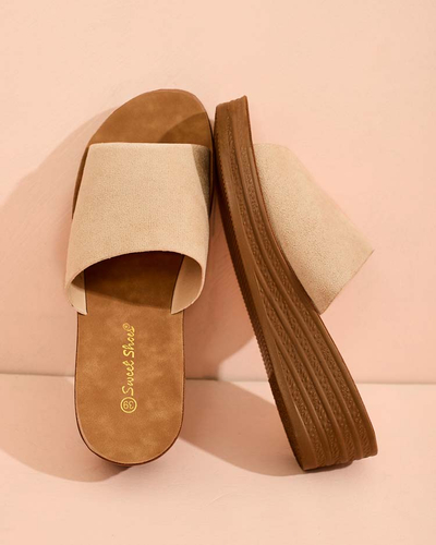 Royalfashion Naiste Saffil madala kontsaga flip-flopid