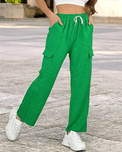 Royalfashion Naiste laiad püksid taskutega