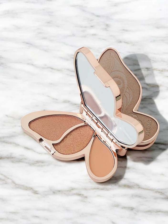 Palette of 6 eyeshadows in the shape of a butterfly 0112g