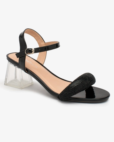 Royalfashion Women's Black Halenssa Post Sandals