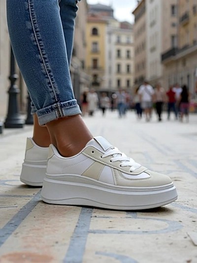 Женские спортивные кроссовки на платформе Royalfashion Safirrat