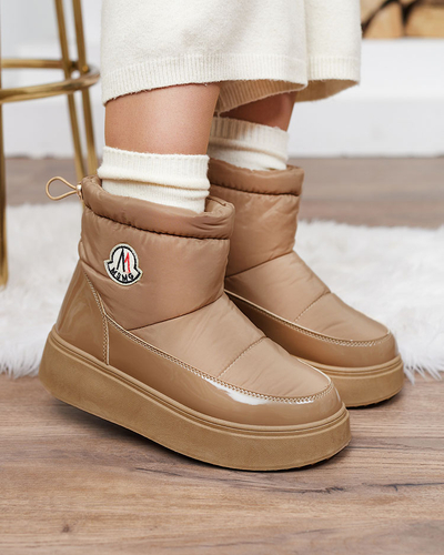 Royalfashion Naiste liibuvad lumesaapad pruuni värvi Ademra