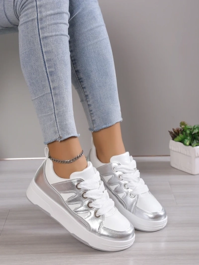 Royalfashion Women's sneakers with a thicker sole Assaqi