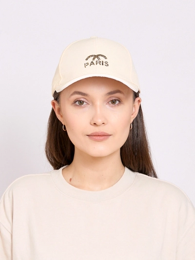 Royalfashion Women's cap with a visor adorned with zirconia