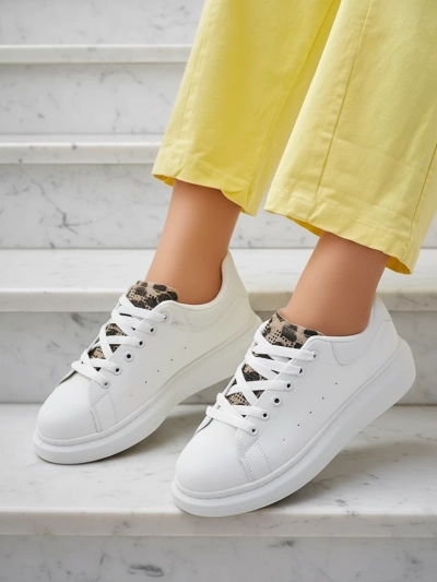 Lalla Bianca: Elegant Women's Platform Sneakers