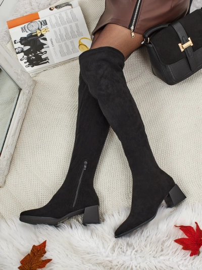 Naiste öko-seemisnahast üle põlve saapad Dovrisse