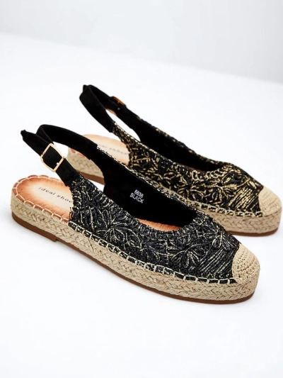 Royalfashion Naiste espadrillid dekoratiivse tikandiga