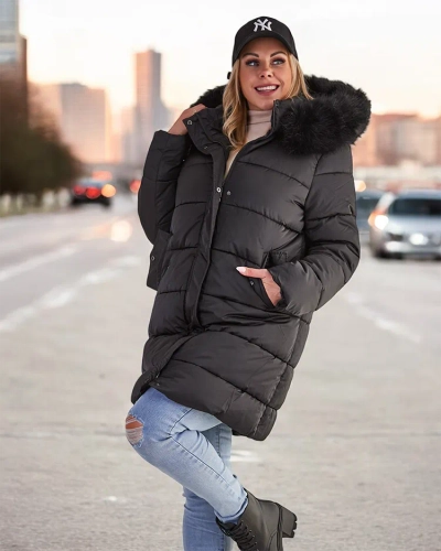 Royalfashion Naiste tikitud talvejope
