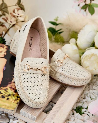 Royalfashion Women's openwork moccasins Mill